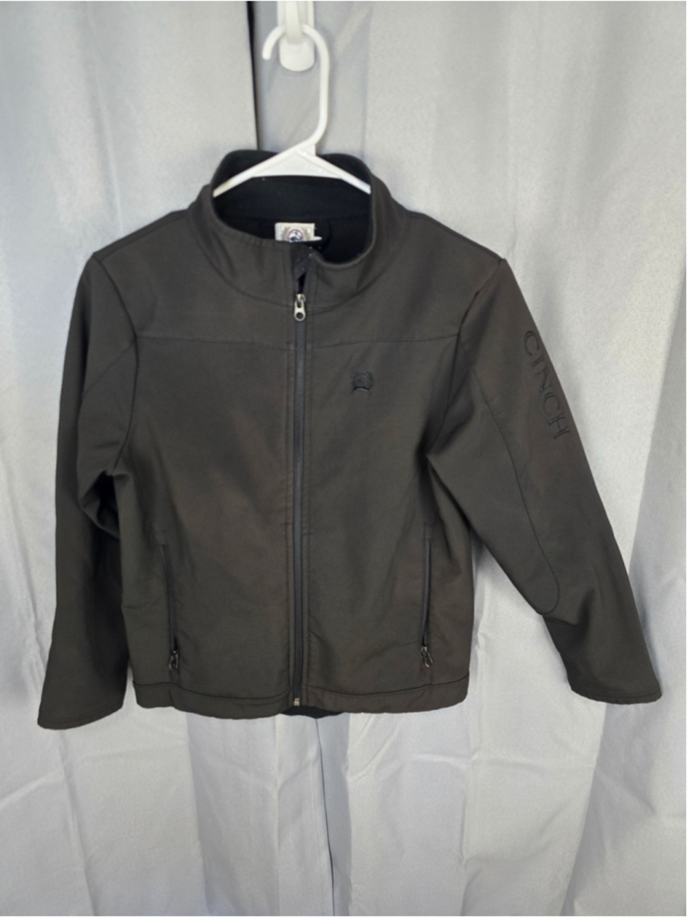 Boys Cinch Softshell Jacket Black Size 12